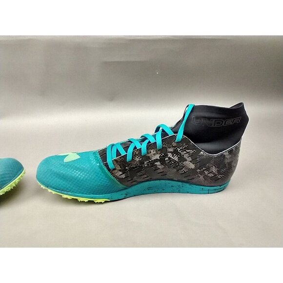Under Armour Bandit XC Spikes Track Shoes Blue Black Mens 11.5 Sneakers Racing - Picture 11 of 16
